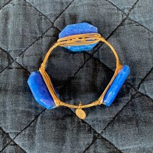 Bourbon and Bow ties blue stone bracelet in excellent condition